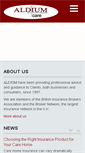 Mobile Screenshot of aldium4care.co.uk