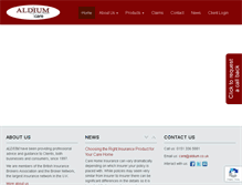 Tablet Screenshot of aldium4care.co.uk